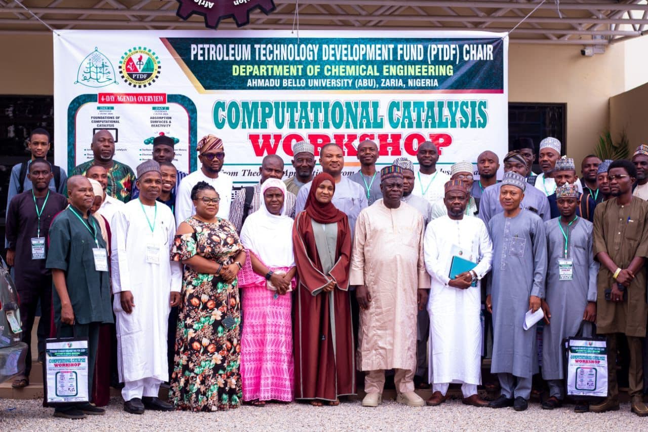 Feature image for the news article: PETROLEUM TECHNOLOGY DEVELOPMENT FUND (PTDF) CHAIR HOSTS ADVANCED COMPUTATIONAL CATALYSIS WORKSHOP AT ABU ZARIA