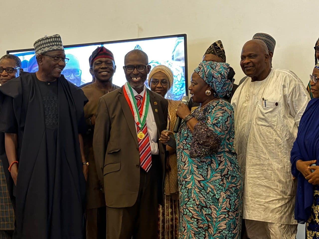 Feature image for the news article: PTDF, Executive Secretary, Professor Shuaibu Shehu Aliyu, Honours Emeritus Professor Omar Moruf Rahaman at Season of Rahaman 5.0