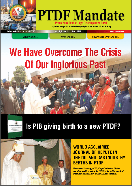Front cover of the PTDF publication titled: undefined
