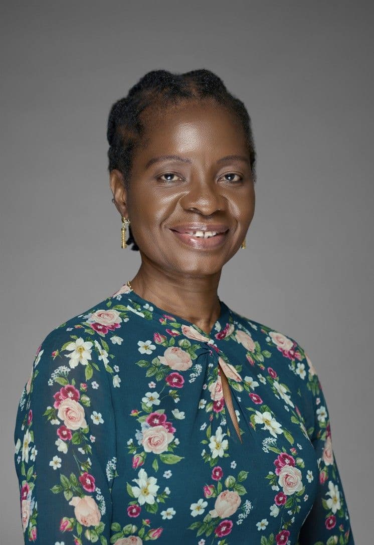 Official professional portrait of Rowena Akhere, serving as General Manager, Strategic Planning Department